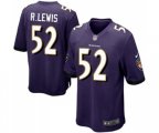 Baltimore Ravens #52 Ray Lewis Game Purple Team Color Football Jersey