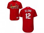 St. Louis Cardinals #12 Paul DeJong Red Flexbase Authentic Collection Stitched MLB Jersey