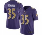Baltimore Ravens #35 Gus Edwards Limited Purple Rush Vapor Untouchable Football Jersey
