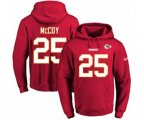 Kansas City Chiefs #25 LeSean McCoy Red Name & Number Pullover Hoodie