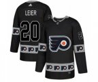 Adidas Philadelphia Flyers #20 Taylor Leier Authentic Black Team Logo Fashion NHL Jersey
