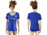 Women Chelsea Blank Home Soccer Club Jersey