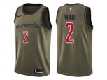 Washington Wizards #2 John Wall Green Salute to Service NBA Swingman Jersey