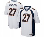 Denver Broncos #27 Steve Atwater Game White Football Jersey