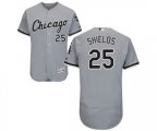 Chicago White Sox #25 James Shields Grey Road Flex Base Authentic Collection Baseball Jersey