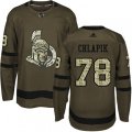 Ottawa Senators #78 Filip Chlapik Premier Green Salute to Service NHL Jersey