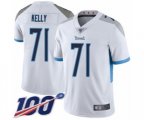 Tennessee Titans #71 Dennis Kelly White Vapor Untouchable Limited Player 100th Season Football Jersey