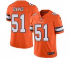 Denver Broncos #51 Todd Davis Limited Orange Rush Vapor Untouchable Football Jersey