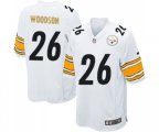 Pittsburgh Steelers #26 Rod Woodson Game White Football Jersey