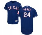 Texas Rangers #24 Hunter Pence Royal Blue Alternate Flex Base Authentic Collection Baseball Jersey