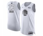 Golden State Warriors #23 Draymond Green Authentic White 2018 All-Star Game Basketball Jersey