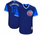 Chicago Cubs #12 Kyle Schwarber Authentic Navy Blue 2017 Players Weekend MLB Jersey