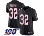 Atlanta Falcons #32 Qadree Ollison Black Alternate Vapor Untouchable Limited Player 100th Season Football Jersey