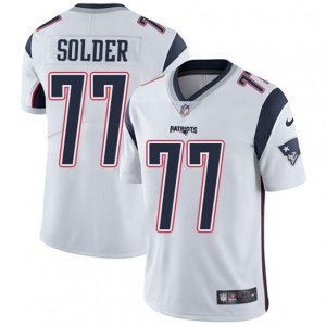 New England Patriots #77 Nate Solder White Vapor Untouchable Limited Player NFL Jersey