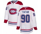 Montreal Canadiens #90 Tomas Tatar Authentic White Away NHL Jersey