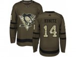 Adidas Pittsburgh Penguins #14 Chris Kunitz Green Salute to Service Stitched NHL Jers