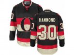 Ottawa Senators #30 Andrew Hammond Premier Black New Third NHL Jersey