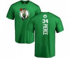 Boston Celtics #34 Paul Pierce Kelly Green Backer T-Shirt