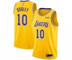 Los Angeles Lakers #10 Jared Dudley Swingman Gold Basketball Jersey - Icon Edition
