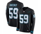 Carolina Panthers #59 Luke Kuechly Limited Black Therma Long Sleeve Football Jersey