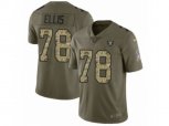 Oakland Raiders #78 Justin Ellis Limited Olive Camo 2017 Salute to Service NFL Jersey