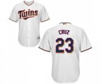 Minnesota Twins #23 Nelson Cruz Replica White Home Cool Base Baseball Jersey