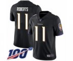 Baltimore Ravens #11 Seth Roberts Black Alternate Vapor Untouchable Limited Player 100th Season Football Jersey