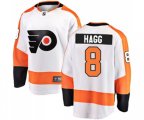 Philadelphia Flyers #8 Robert Hagg Fanatics Branded White Away Breakaway NHL Jersey