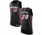Miami Heat #20 Justise Winslow Authentic Black Road Basketball Jersey - Icon Edition