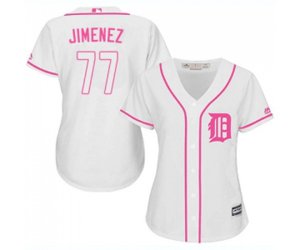 Women\'s Detroit Tigers #77 Joe Jimenez Authentic White Fashion Cool Base Baseball Jersey