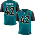 Jacksonville Jaguars #42 Barry Church Teal Green Team Color Vapor Untouchable Elite Player NFL Jersey