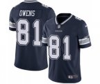 Dallas Cowboys #81 Terrell Owens Navy Blue Team Color Vapor Untouchable Limited Player Football Jersey