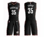 Brooklyn Nets #35 Kenneth Faried Swingman Black Basketball Suit Jersey - City Edition
