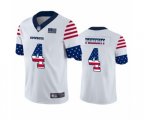 Dallas Cowboys #4 Dak Prescott White Independence Day Limited Football Jersey