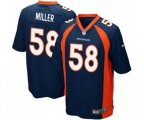 Denver Broncos #58 Von Miller Game Navy Blue Alternate Football Jersey