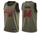 Miami Heat #14 Tyler Herro Swingman Green Salute to Service Basketball Jersey