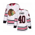 Chicago Blackhawks #40 Robin Lehner Authentic White Away Hockey Jersey