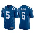 Mens Indianapolis Colts #5 Stephon Gilmore Royal Stitched Game Jersey