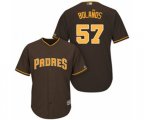 San Diego Padres Ronald Bolanos Replica Brown Alternate Cool Base Baseball Player Jersey