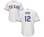 Texas Rangers #12 Rougned Odor Replica White Home Cool Base Baseball Jersey