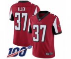 Atlanta Falcons #37 Ricardo Allen Red Team Color Vapor Untouchable Limited Player 100th Season Football Jersey