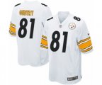 Pittsburgh Steelers #81 Zach Gentry Game White Football Jersey