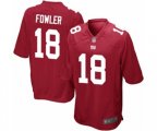 New York Giants #18 Bennie Fowler Game Red Alternate Football Jersey