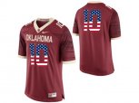 2016 US Flag Fashion Men's Oklahoma Sooners #10 College Limited Football Jersey - Crimson