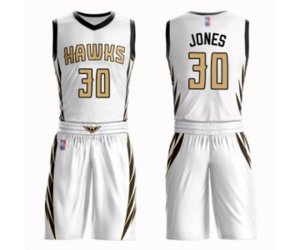 Atlanta Hawks #30 Damian Jones Authentic White Basketball Suit Jersey - City Edition