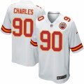 Kansas City Chiefs #90 Stefan Charles Game White NFL Jersey