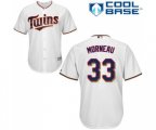 Minnesota Twins #33 Justin Morneau Replica White Home Cool Base Baseball Jersey
