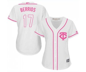 Women\'s Minnesota Twins #17 Jose Berrios Replica White Fashion Cool Base Baseball Jersey
