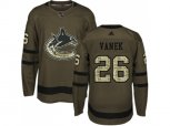 Vancouver Canucks #26 Thomas Vanek Green Salute to Service Stitched NHL Jersey