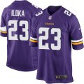 Minnesota Vikings #23 George Iloka Game Purple Team Color NFL Jersey